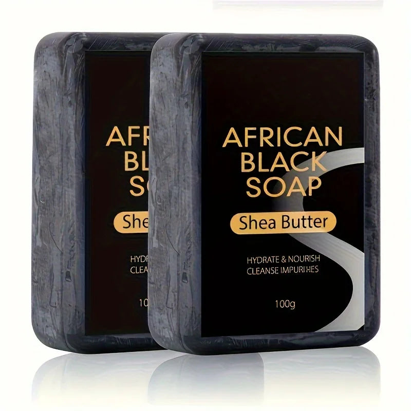 African Black Soap Control Cleansing Bath Soap Organic Natural Anti-mite Hydrate and Moisturize