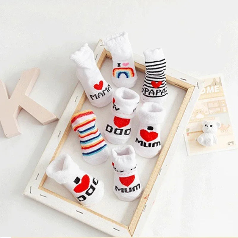 Spring Summer Baby Girls Boys Cotton Soft Warm Socks For Newborn toddlers