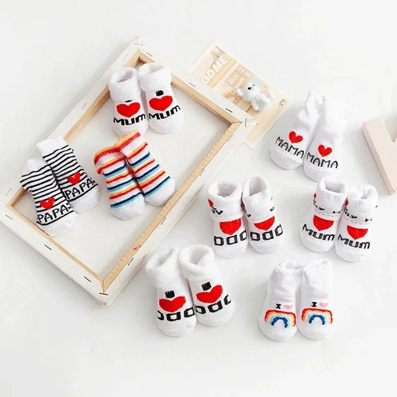 Spring Summer Baby Girls Boys Cotton Soft Warm Socks For Newborn toddlers