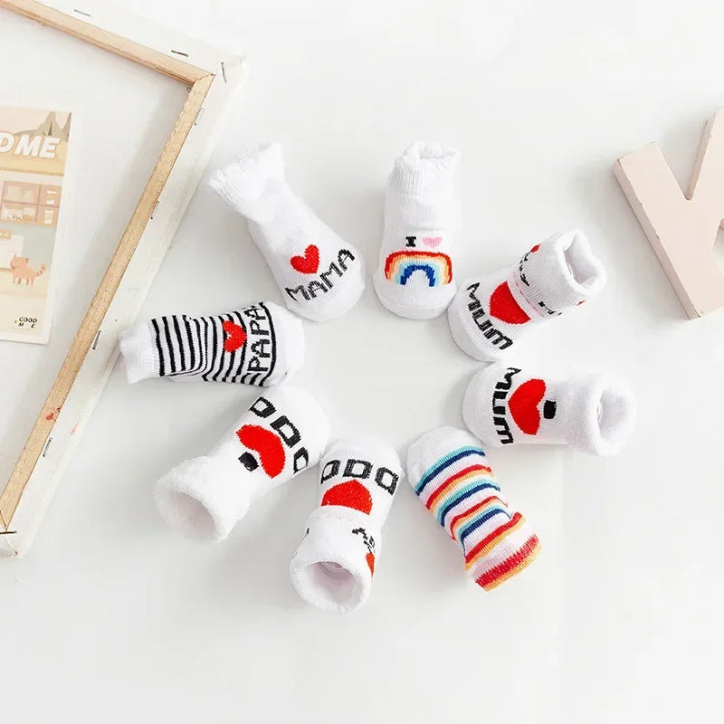 Spring Summer Baby Girls Boys Cotton Soft Warm Socks For Newborn toddlers